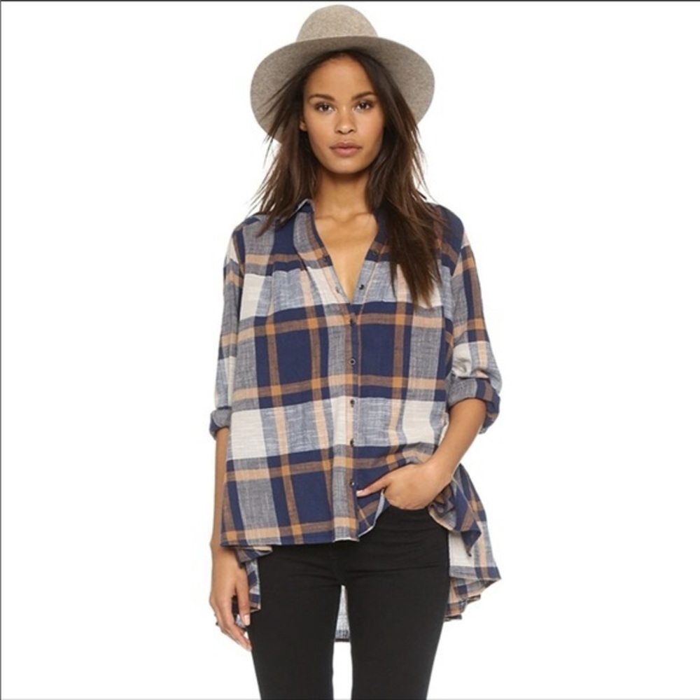 Free People Peppy In Plaid Medium western rodeo chic